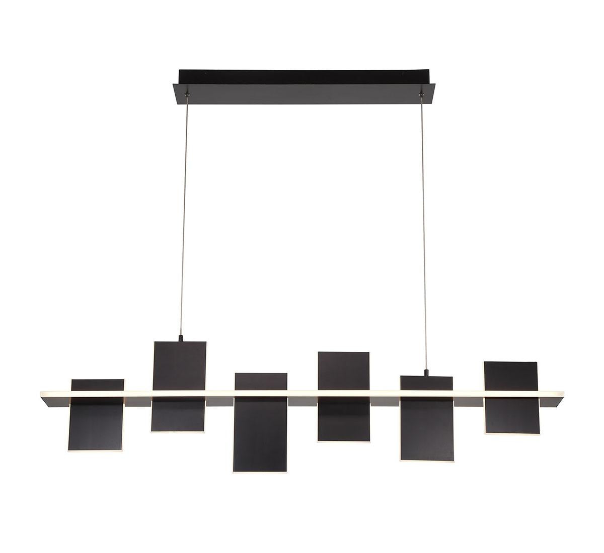 LIB & CO, AFFILATO 6 LIGHT LINEAR LED CHANDELIER, CHANDELIER LIGHT