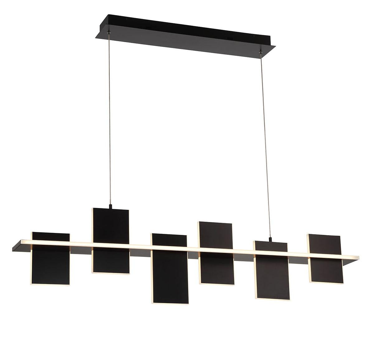 LIB & CO, AFFILATO 6 LIGHT LINEAR LED CHANDELIER, CHANDELIER LIGHT