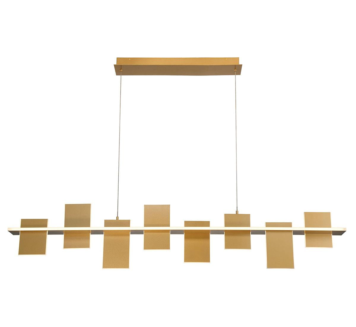 LIB & CO, AFFILATO 8 LIGHT LINEAR LED CHANDELIER, CHANDELIER LIGHT