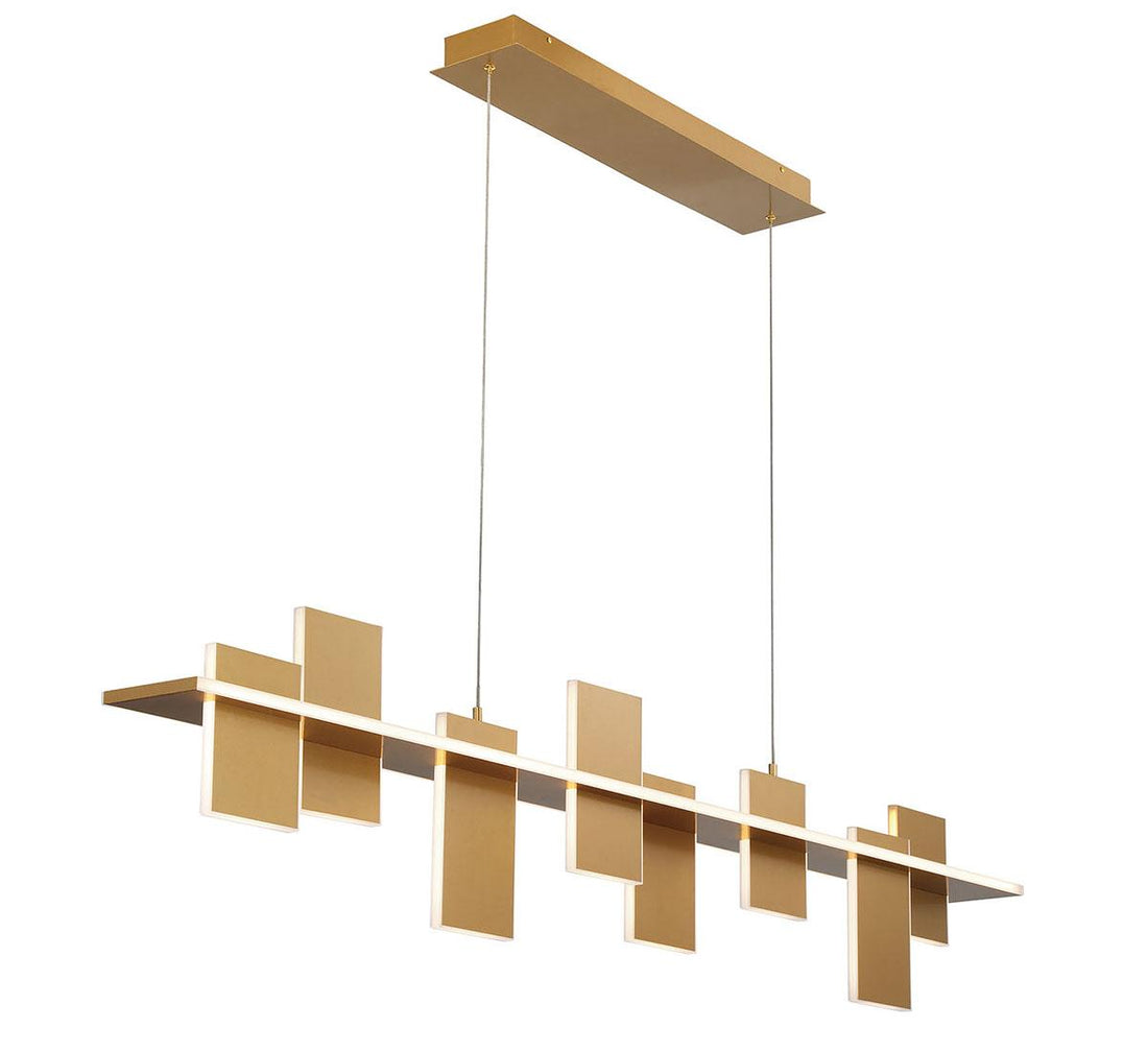 LIB & CO, AFFILATO 8 LIGHT LINEAR LED CHANDELIER, CHANDELIER LIGHT