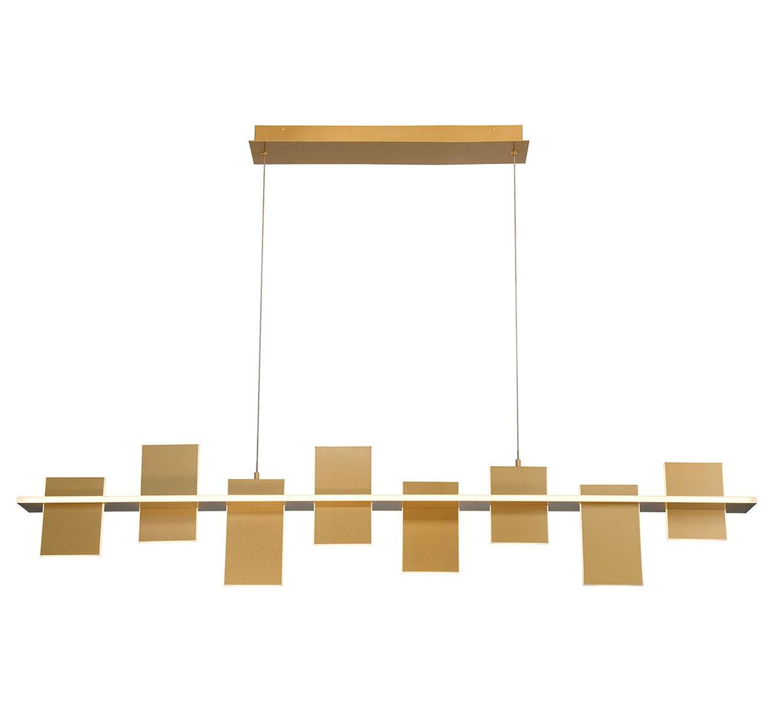 LIB & CO, AFFILATO 8 LIGHT LINEAR LED CHANDELIER, CHANDELIER LIGHT