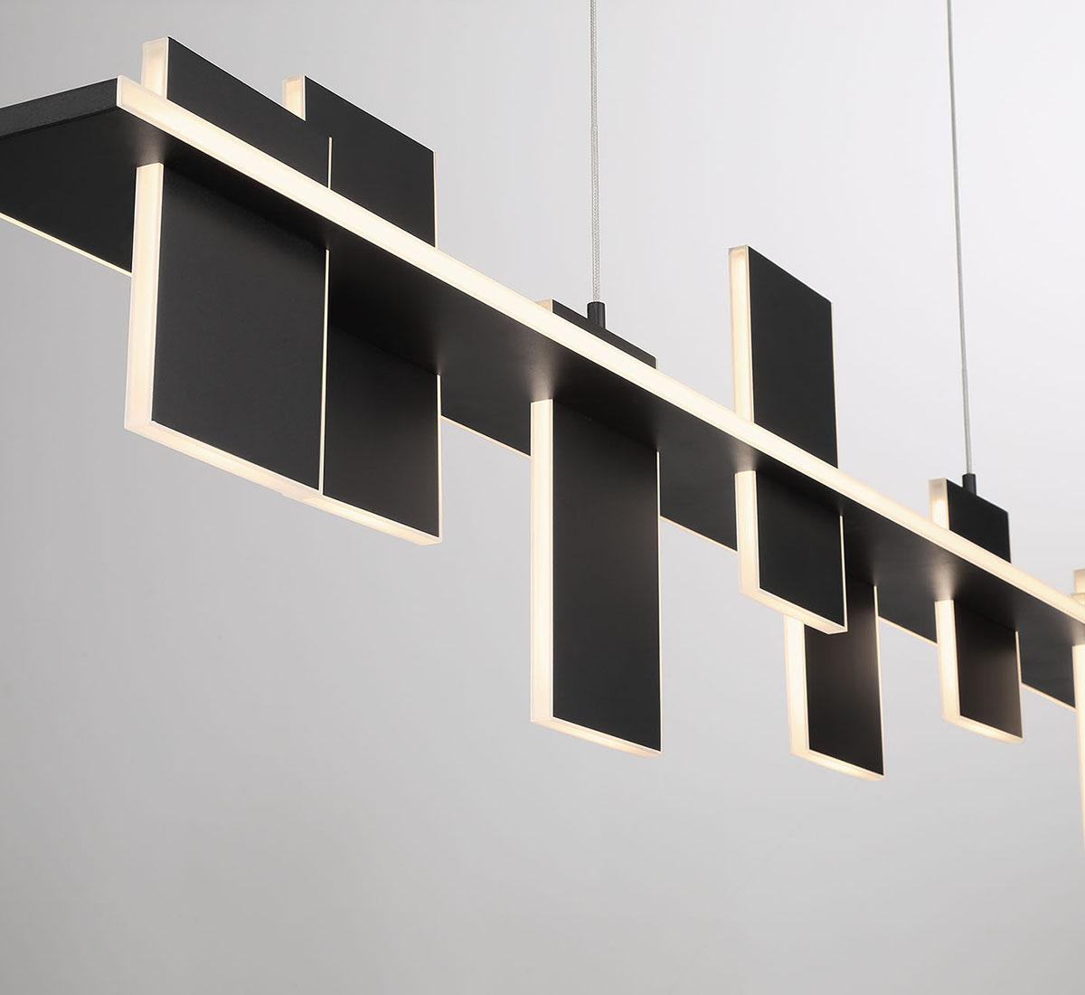 LIB & CO, AFFILATO 8 LIGHT LINEAR LED CHANDELIER, CHANDELIER LIGHT