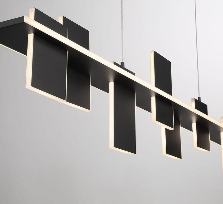 LIB & CO, AFFILATO 8 LIGHT LINEAR LED CHANDELIER, CHANDELIER LIGHT