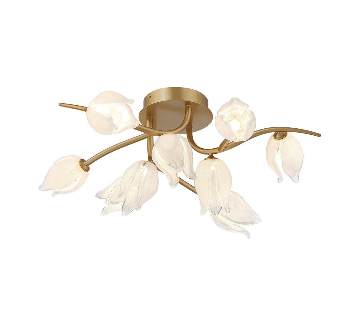 LIB & CO, BELLUNO 9 LIGHT LED CEILING MOUNT, FLUSH MOUNT CEILING LIGHTS