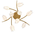 LIB & CO, BELLUNO 9 LIGHT LED CEILING MOUNT, FLUSH MOUNT CEILING LIGHTS