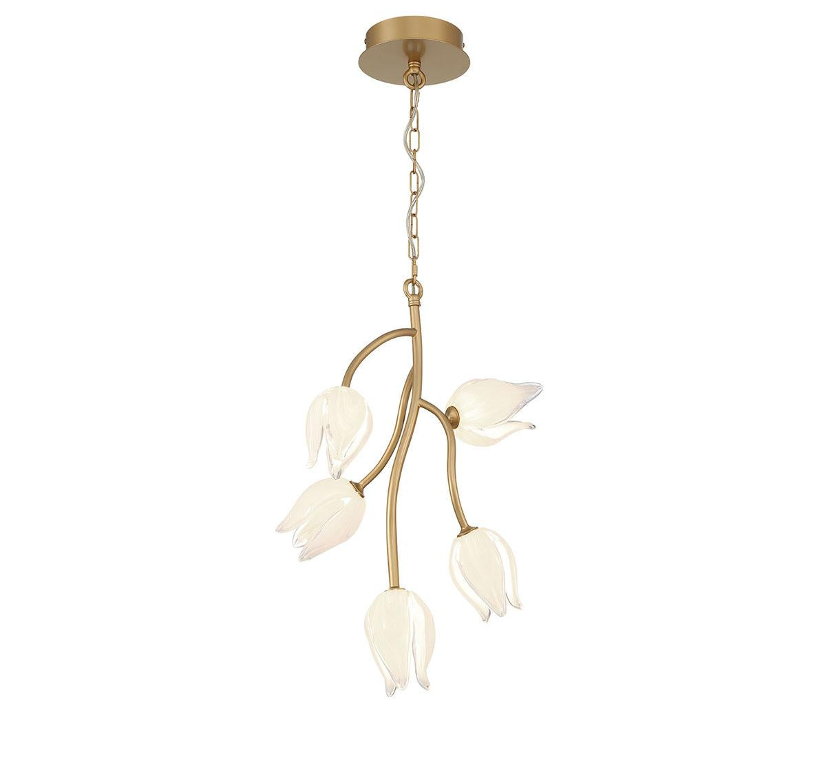 LIB & CO, BELLUNO 5 LIGHT LED PENDANT, PENDANT LIGHT