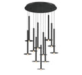 LIB & CO, PIATTO 11 LIGHT ROUND LED CHANDELIER, CHANDELIER LIGHT