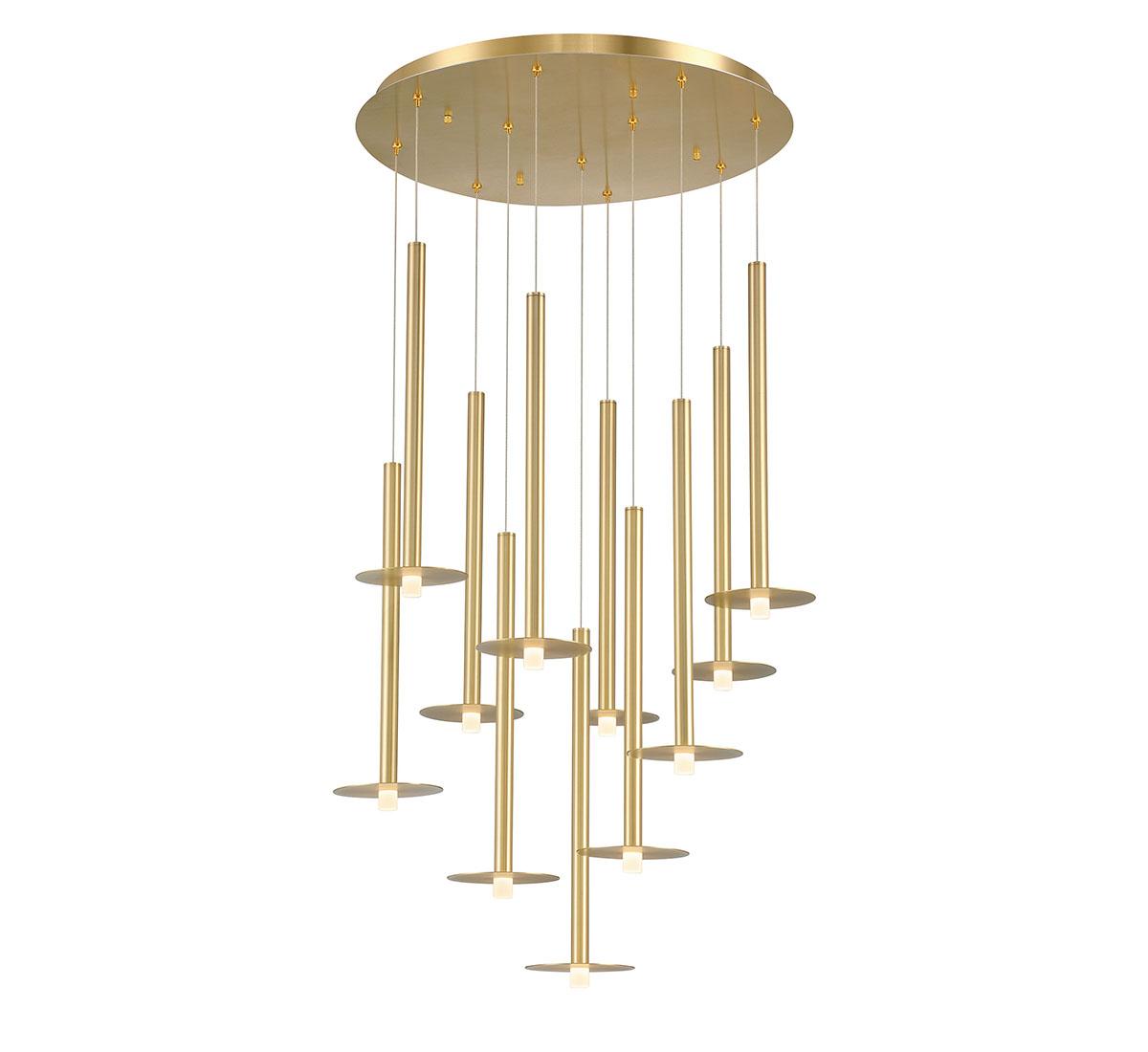 LIB & CO, PIATTO 11 LIGHT ROUND LED CHANDELIER, CHANDELIER LIGHT