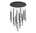 LIB & CO, PIATTO 25 LIGHT ROUND LED CHANDELIER, CHANDELIER LIGHT