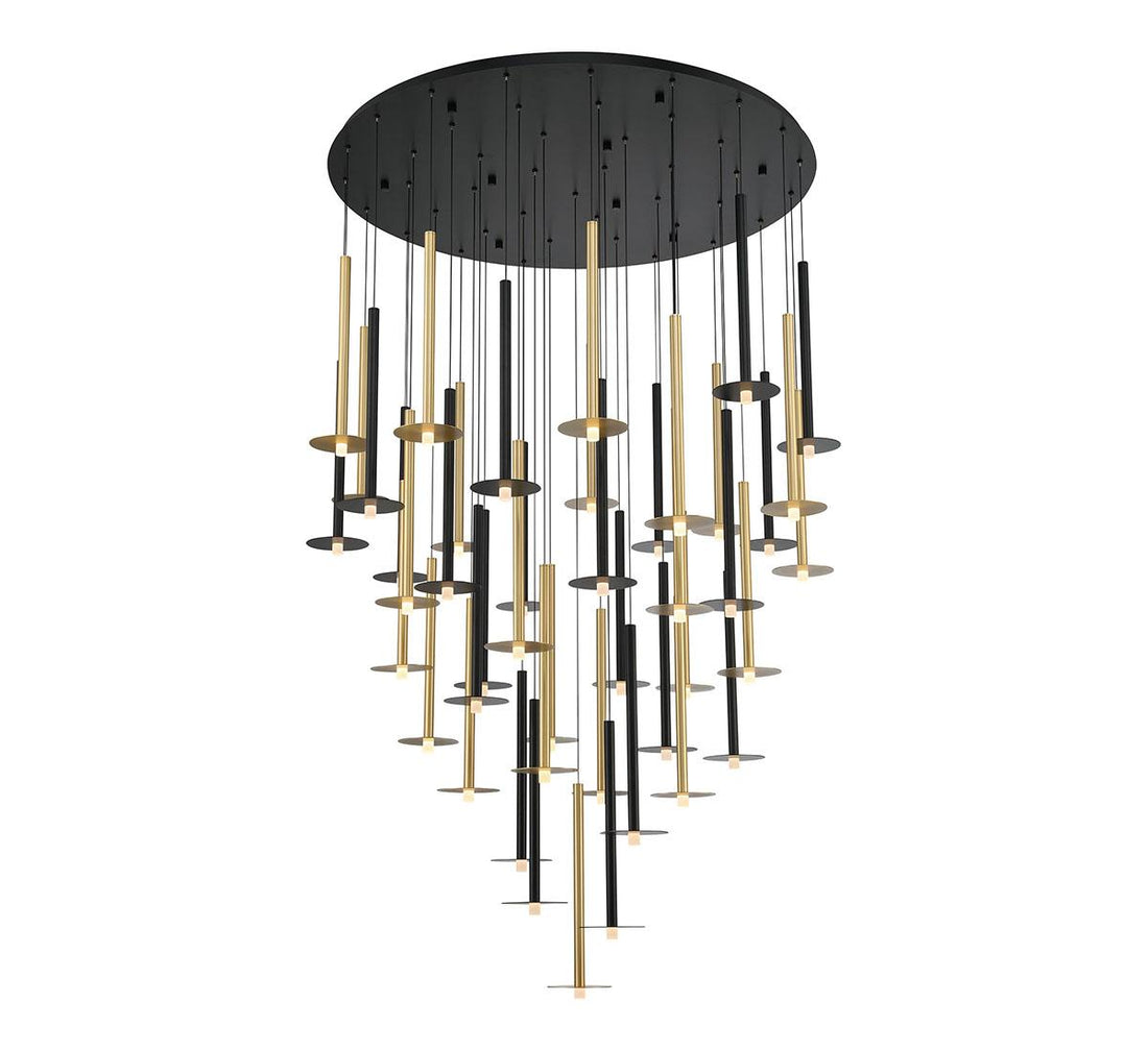 LIB & CO, PIATTO 44 LIGHT ROUND LED CHANDELIER, CHANDELIER LIGHT