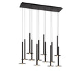 LIB & CO, PIATTO 12 LIGHT LINEAR LED CHANDELIER, CHANDELIER LIGHT