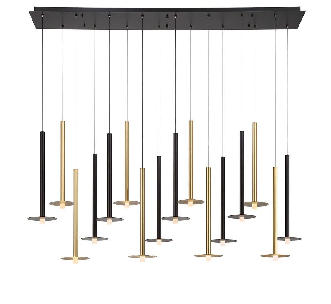 LIB & CO, PIATTO 16 LIGHT LINEAR LED CHANDELIER, CHANDELIER LIGHT
