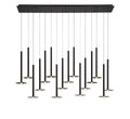 LIB & CO, PIATTO 16 LIGHT LINEAR LED CHANDELIER, CHANDELIER LIGHT
