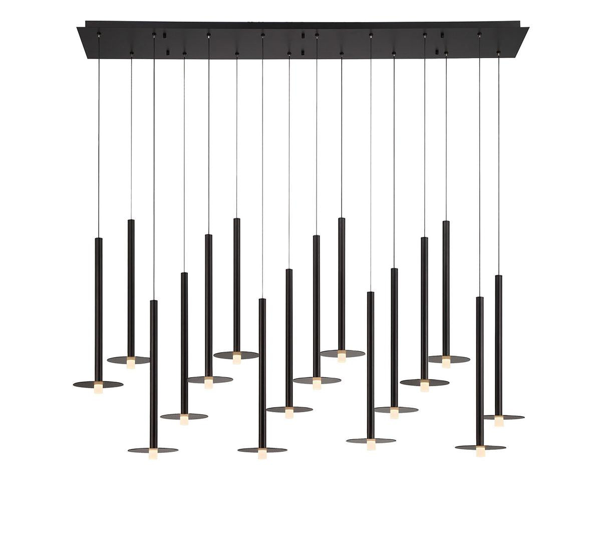 LIB & CO, PIATTO 16 LIGHT LINEAR LED CHANDELIER, CHANDELIER LIGHT