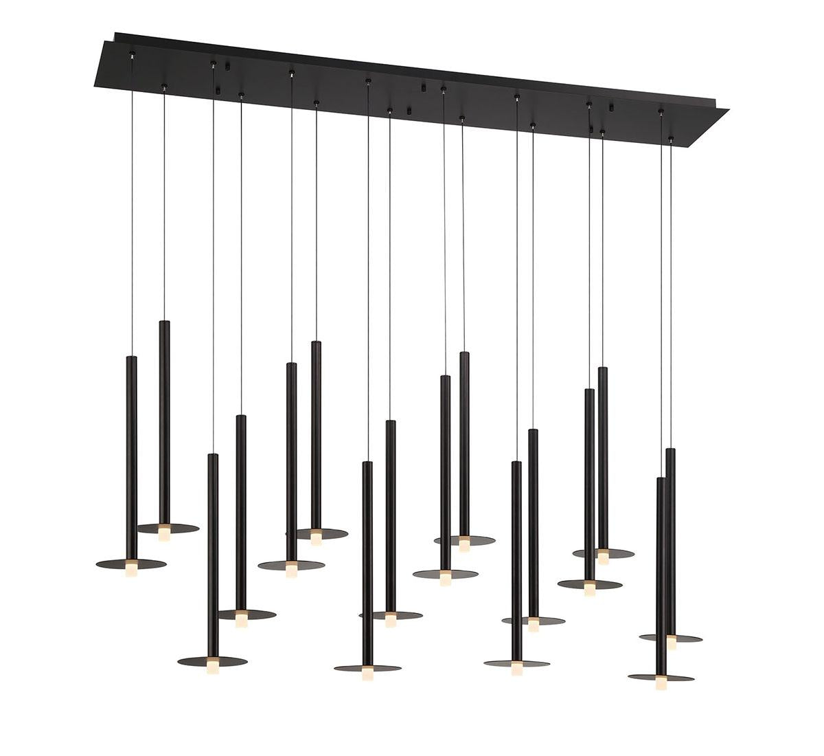 LIB & CO, PIATTO 16 LIGHT LINEAR LED CHANDELIER, CHANDELIER LIGHT