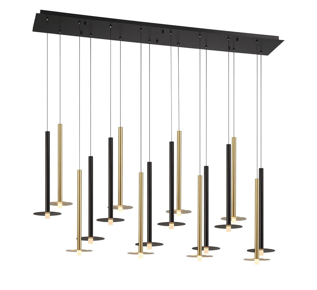 LIB & CO, PIATTO 16 LIGHT LINEAR LED CHANDELIER, CHANDELIER LIGHT