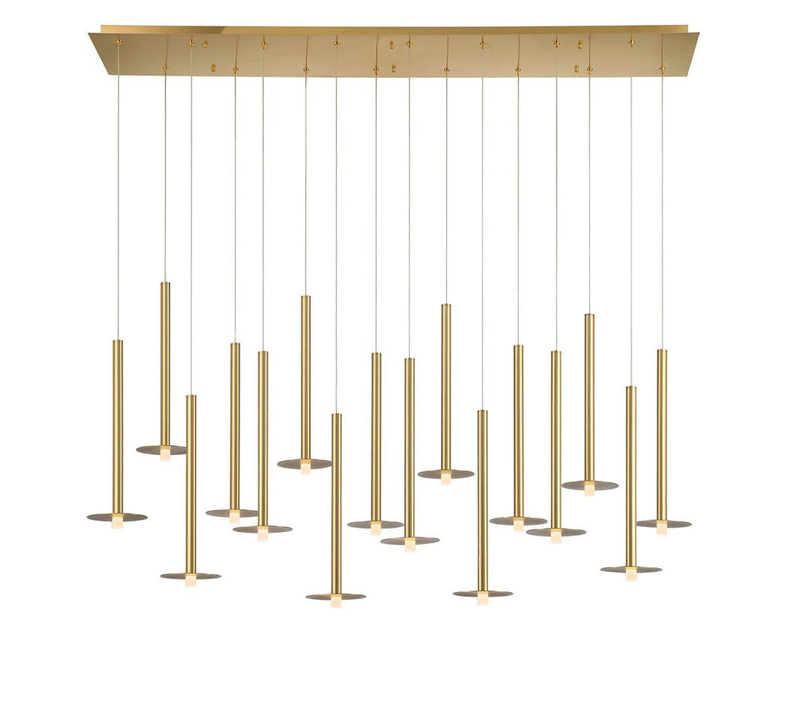LIB & CO, PIATTO 16 LIGHT LINEAR LED CHANDELIER, CHANDELIER LIGHT