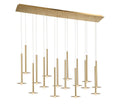 LIB & CO, PIATTO 16 LIGHT LINEAR LED CHANDELIER, CHANDELIER LIGHT