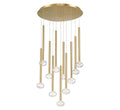 LIB & CO, SOFFIO 11 LIGHT ROUND LED CHANDELIER, CHANDELIER LIGHT