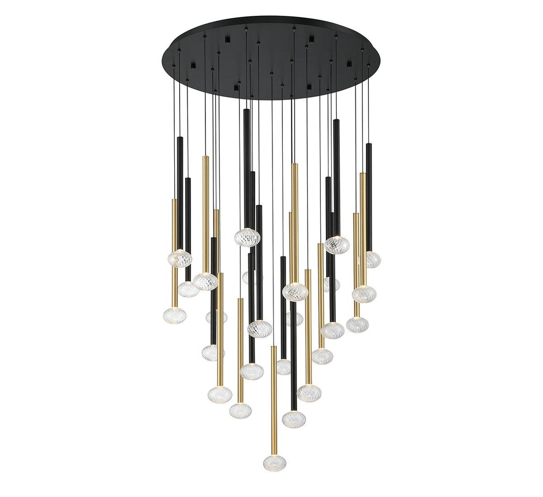 LIB & CO, SOFFIO 25 LIGHT ROUND LED CHANDELIER, CHANDELIER LIGHT