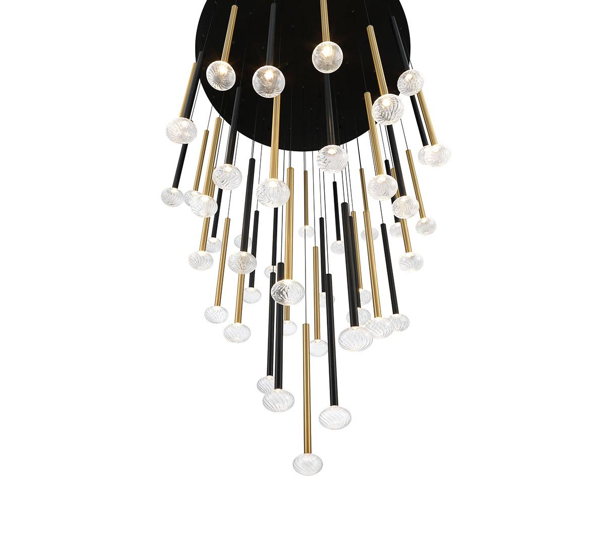 LIB & CO, SOFFIO 25 LIGHT ROUND LED CHANDELIER, CHANDELIER LIGHT