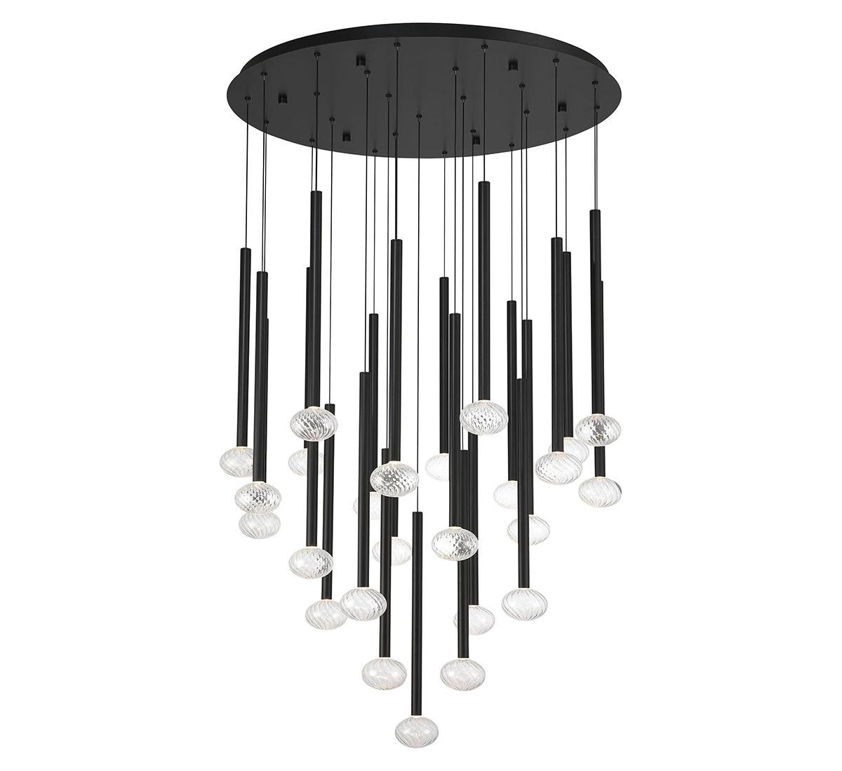 LIB & CO, SOFFIO 25 LIGHT ROUND LED CHANDELIER, CHANDELIER LIGHT