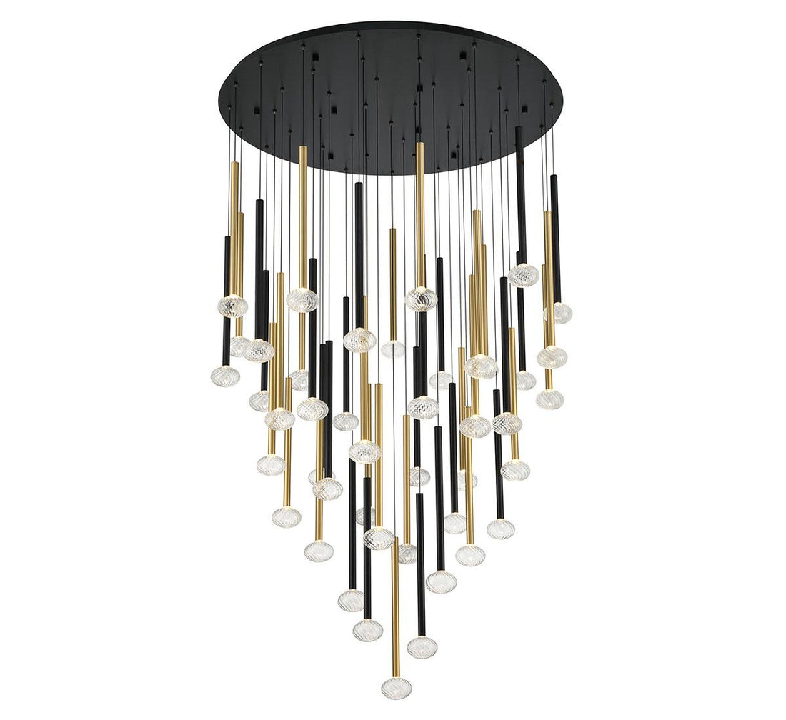 LIB & CO, SOFFIO 44 LIGHT ROUND LED CHANDELIER, CHANDELIER LIGHT