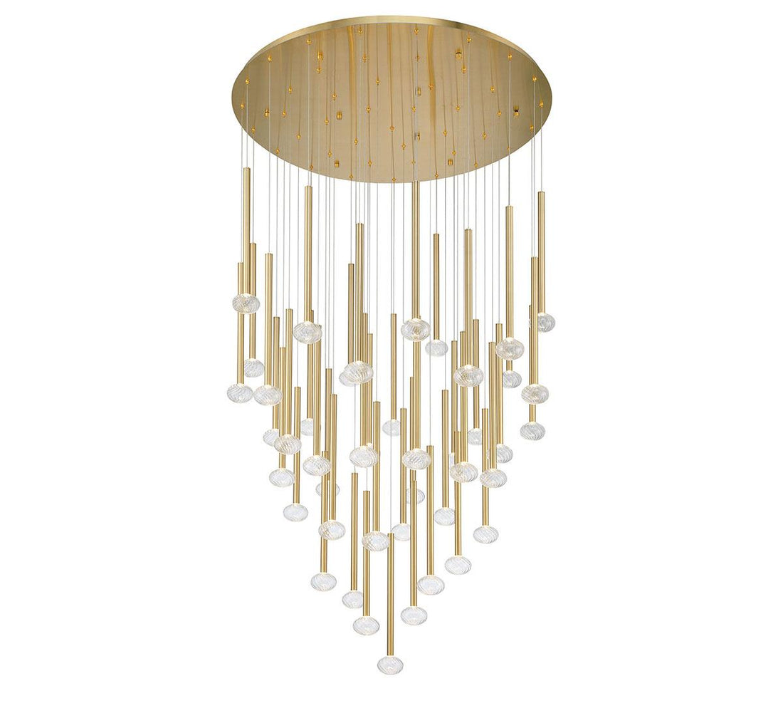 LIB & CO, SOFFIO 44 LIGHT ROUND LED CHANDELIER, CHANDELIER LIGHT