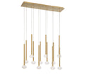 LIB & CO, SOFFIO 12 LIGHT LINEAR LED CHANDELIER, CHANDELIER LIGHT