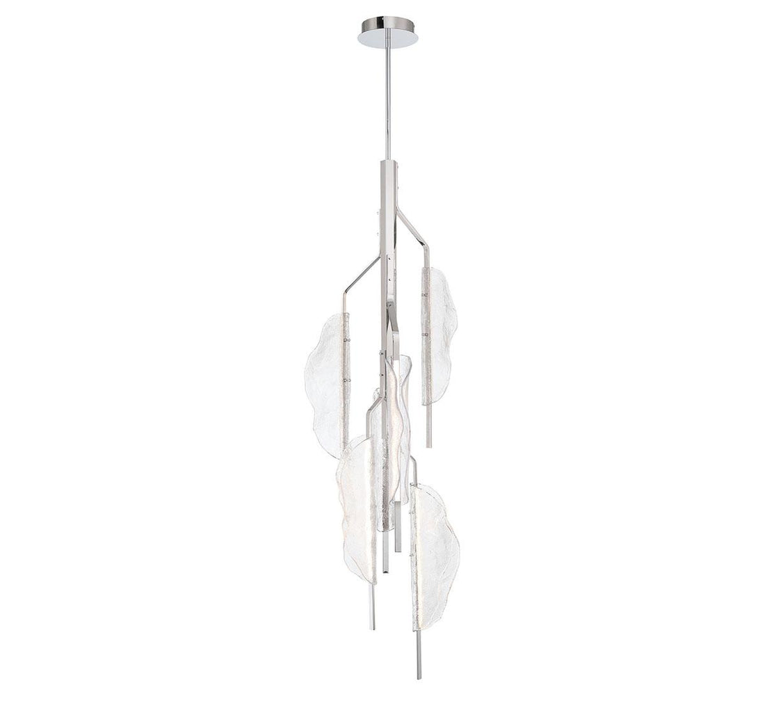 LIB & CO, SAVONA 6 LIGHT LED GRAND CHANDELIER, PENDANT LIGHT