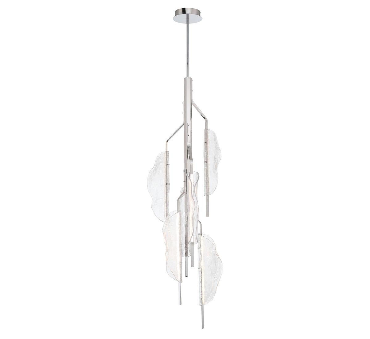 LIB & CO, SAVONA 6 LIGHT LED GRAND CHANDELIER, PENDANT LIGHT