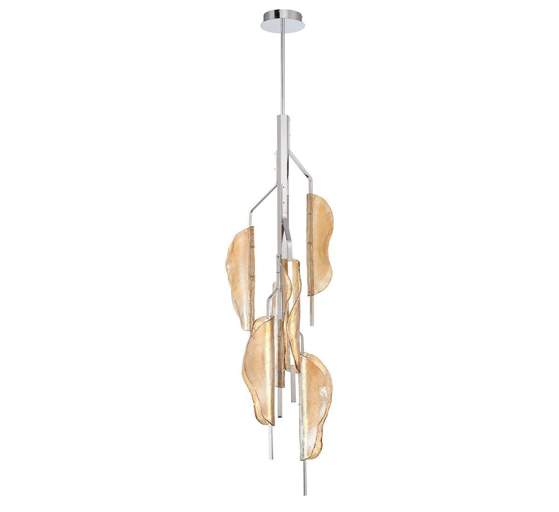 LIB & CO, SAVONA 6 LIGHT LED GRAND CHANDELIER, PENDANT LIGHT