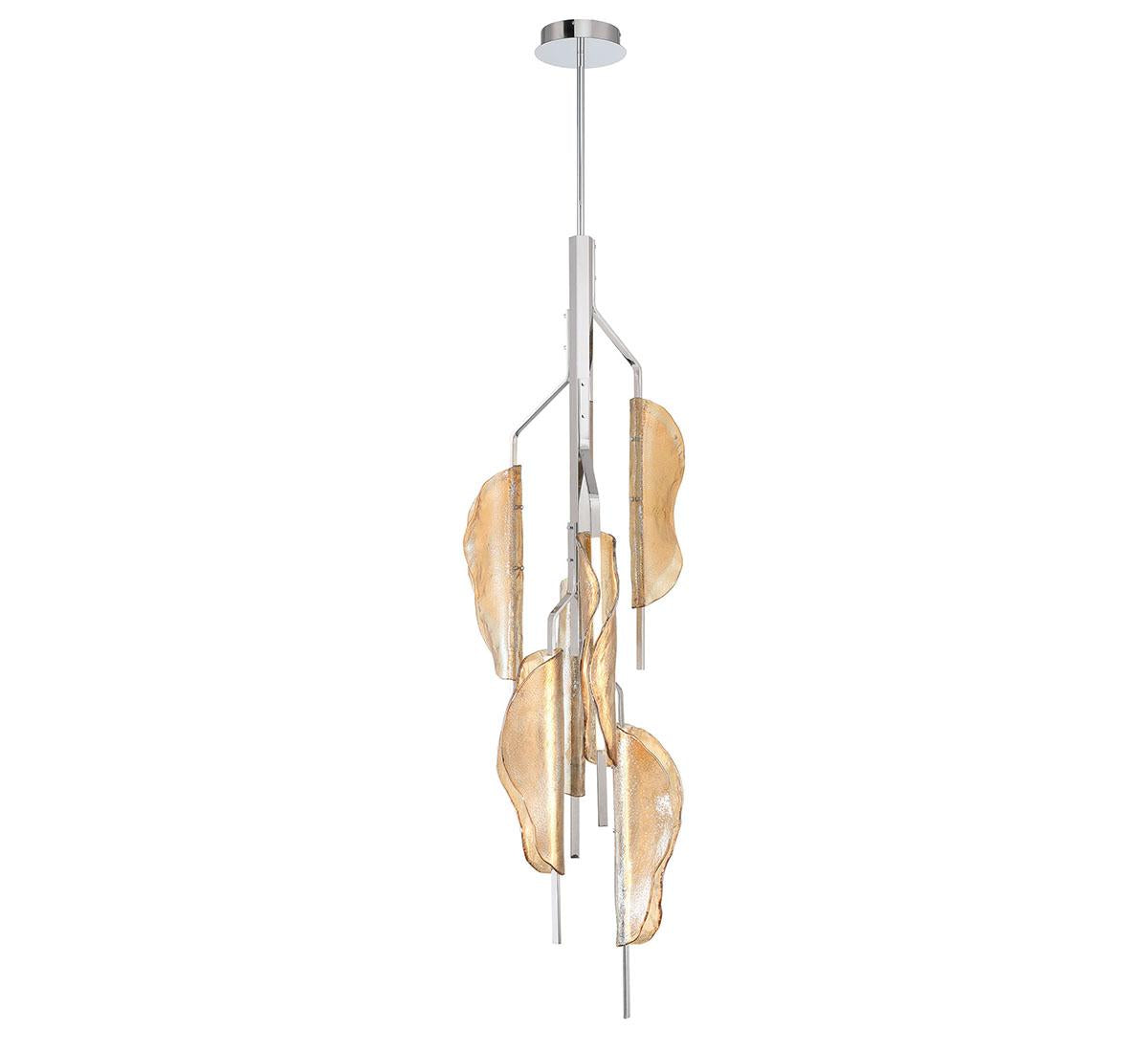 LIB & CO, SAVONA 6 LIGHT LED GRAND CHANDELIER, PENDANT LIGHT