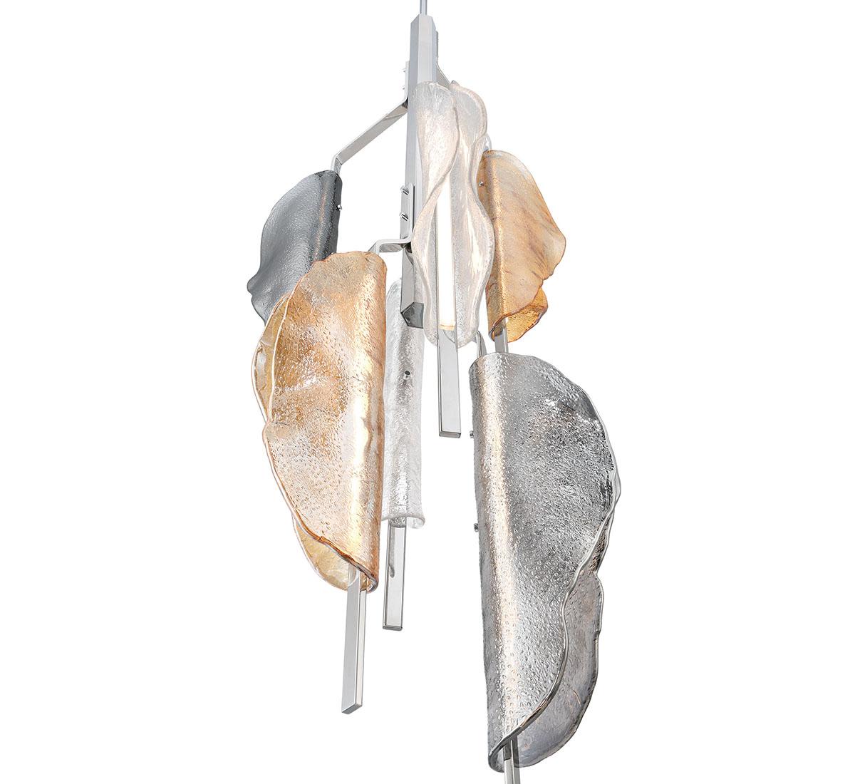 LIB & CO, SAVONA 6 LIGHT LED GRAND CHANDELIER, PENDANT LIGHT