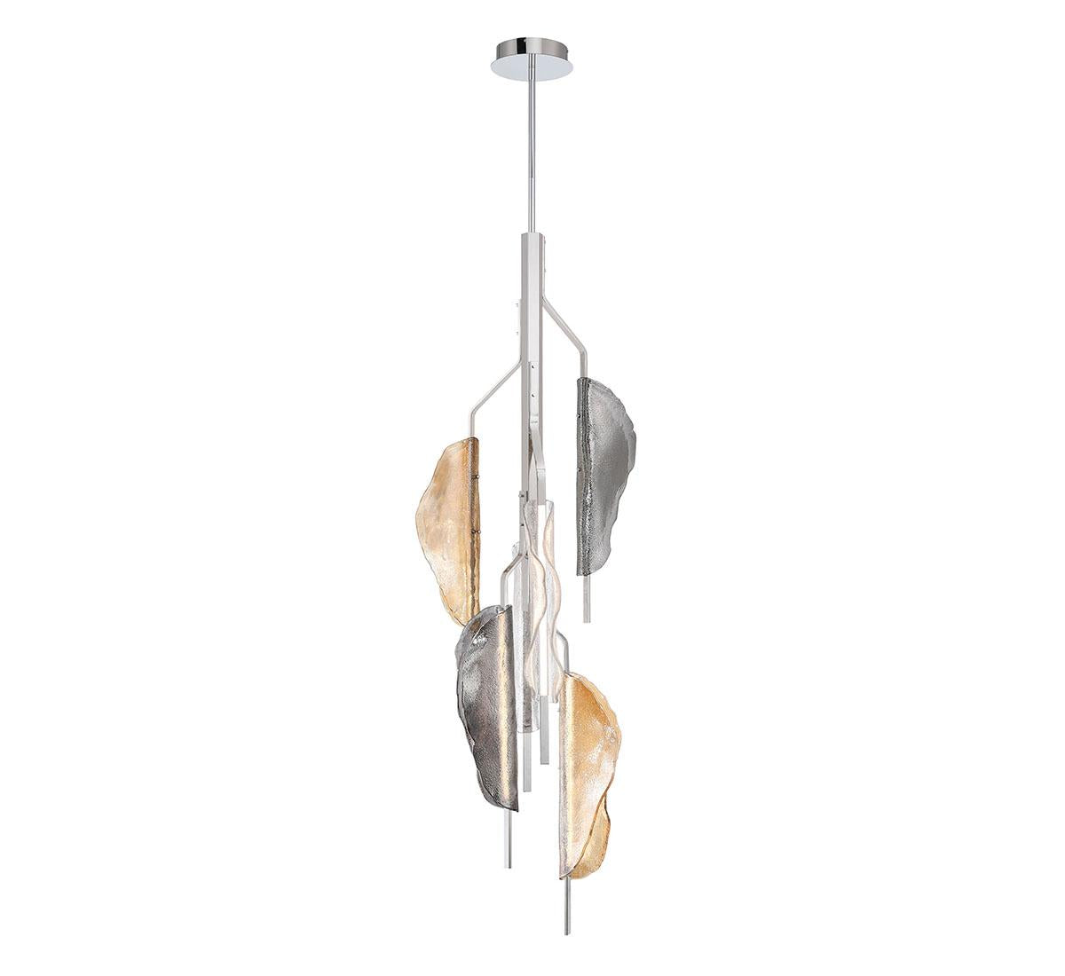 LIB & CO, SAVONA 6 LIGHT LED GRAND CHANDELIER, PENDANT LIGHT