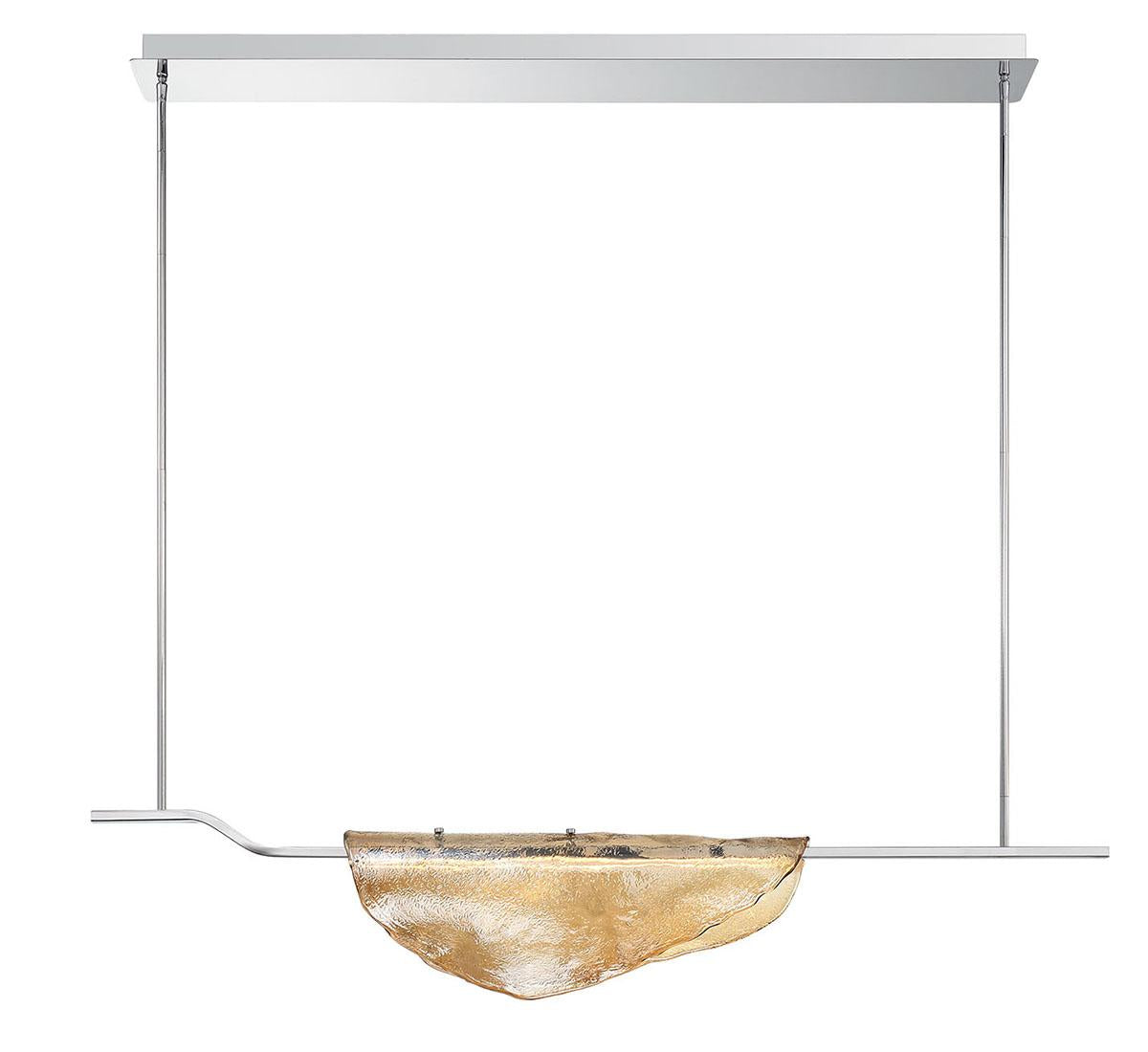LIB & CO, SAVONA 1 LIGHT LINEAR LED CHANDELIER, CHANDELIER LIGHT