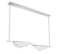 LIB & CO, SAVONA 2 LIGHT LINEAR LED CHANDELIER, CHANDELIER LIGHT