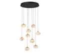 LIB & CO, CALCOLO 9 LIGHT ROUND LED CHANDELIER, CHANDELIER LIGHT