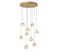 LIB & CO, CALCOLO 9 LIGHT ROUND LED CHANDELIER, CHANDELIER LIGHT