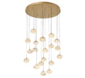 LIB & CO, CALCOLO 19 LIGHT ROUND LED CHANDELIER, CHANDELIER LIGHT