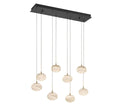 LIB & CO, CALCOLO 8 LIGHT RECTANGULAR LED CHANDELIER, CHANDELIER LIGHT