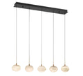 LIB & CO, CALCOLO 5 LIGHT LINEAR LED CHANDELIER, CHANDELIER LIGHT
