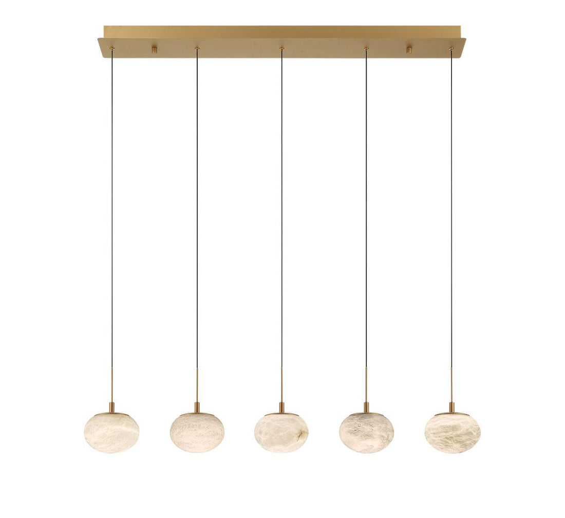 LIB & CO, CALCOLO 5 LIGHT LINEAR LED CHANDELIER, CHANDELIER LIGHT