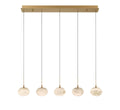 LIB & CO, CALCOLO 5 LIGHT LINEAR LED CHANDELIER, CHANDELIER LIGHT