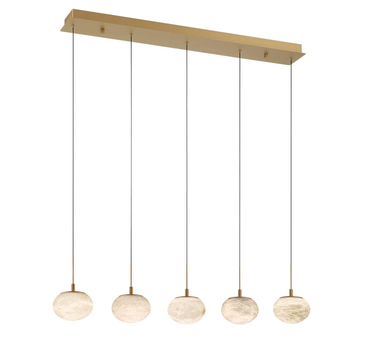 LIB & CO, CALCOLO 5 LIGHT LINEAR LED CHANDELIER, CHANDELIER LIGHT