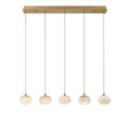 LIB & CO, CALCOLO 5 LIGHT LINEAR LED CHANDELIER, CHANDELIER LIGHT