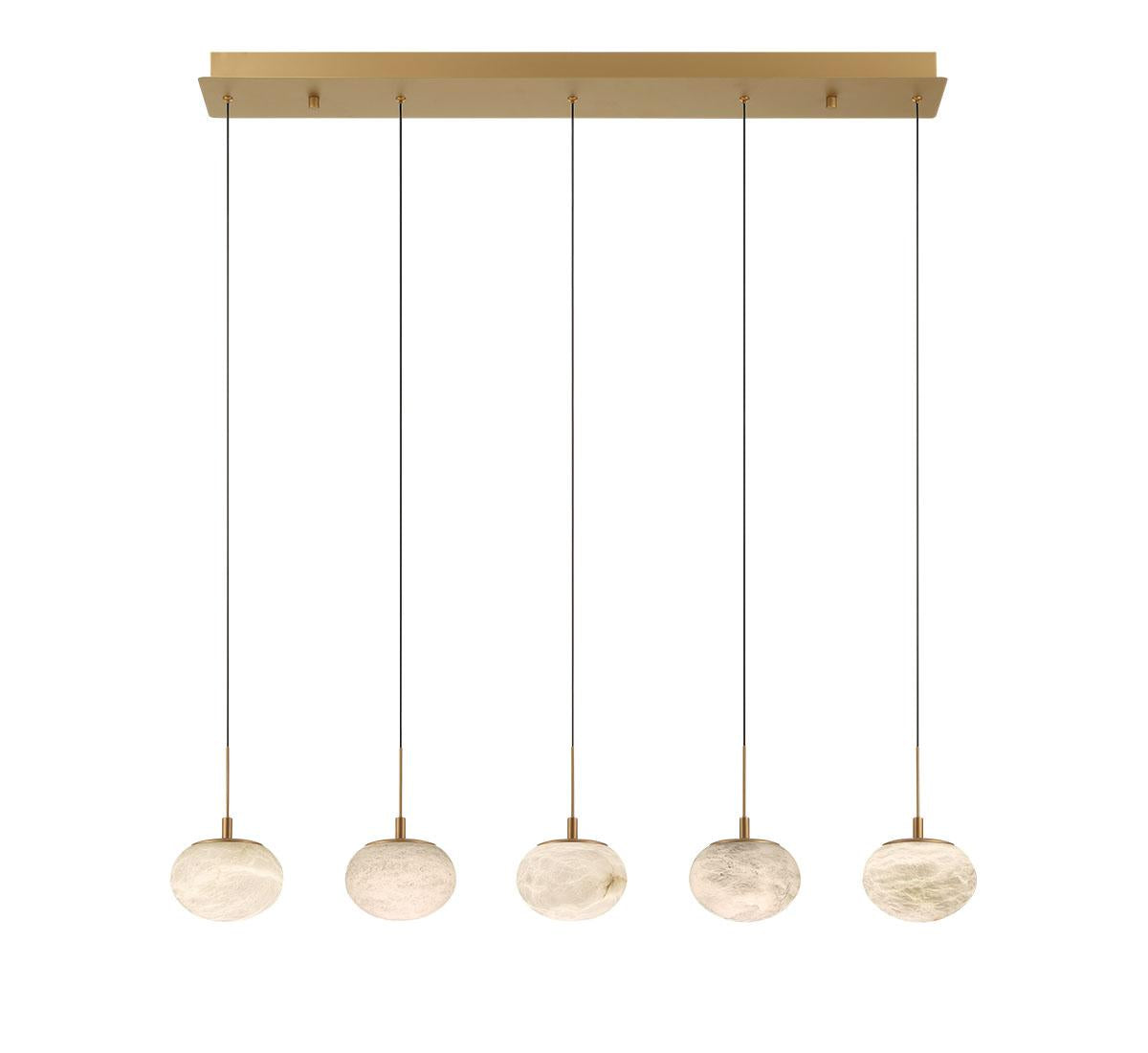 LIB & CO, CALCOLO 5 LIGHT LINEAR LED CHANDELIER, CHANDELIER LIGHT