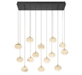 LIB & CO, CALCOLO 14 LIGHT RECTANGULAR LED CHANDELIER, CHANDELIER LIGHT