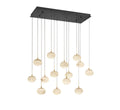 LIB & CO, CALCOLO 14 LIGHT RECTANGULAR LED CHANDELIER, CHANDELIER LIGHT