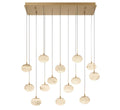LIB & CO, CALCOLO 14 LIGHT RECTANGULAR LED CHANDELIER, CHANDELIER LIGHT